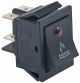 WIPSCHAKELAAR INBOUWMAAT 30X22MM ROOD 2NO 250V 16A