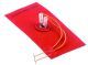 PLAKELEMENT  L 220mm B 110mm 450W 230V MET THERMOSTAAT 140°C SILICONEN KABELLENGTE 1000mm