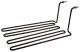 ELEMENT 5000W 230V VC 1 L 473mm B 250mm H 190mm AANSLUITING M6 L1 23mm L2 450mm B1 53mm B2 145mm