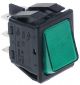 WIPSCHAKELAAR INBOUWMAAT 30X22MM GROEN 2CO 250V