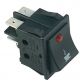 WIPSCHAKELAAR INBOUWMAAT 30X22MM ROOD 2NO 250V 16A