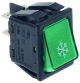 WIPSCHAKELAAR INBOUWMAAT 30X22MM GROEN 2NO 250V