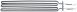 ELEMENT 1260W 400V VC 1 L 460mm B 83mm RECHTHOEK FLENS LA 57mm GATØ 6,5mm B1 20mm