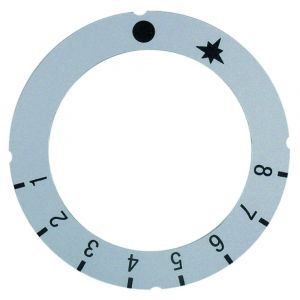 KNOPSYMBOOL ZILVER GASTHERMOSTAAT PEL24/25