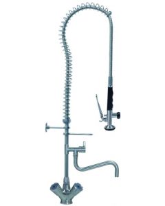 VOORSPOELDOUCHE MET ZWENKKRAAN BOVENDEEL 3/4" MET EENGATS MENGKRAAN